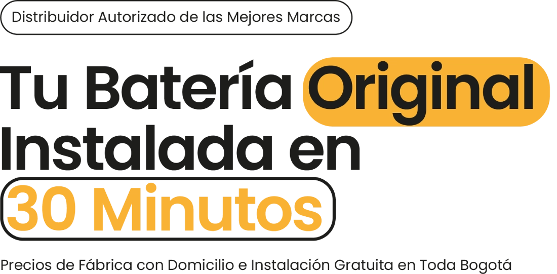 Baterías a domicilio Bogotá